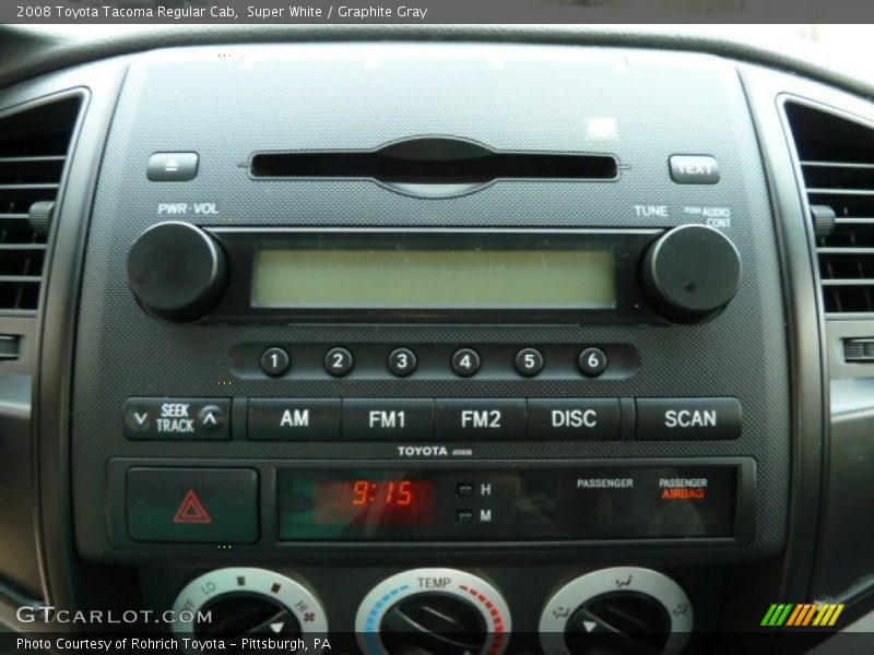 Super White / Graphite Gray 2008 Toyota Tacoma Regular Cab