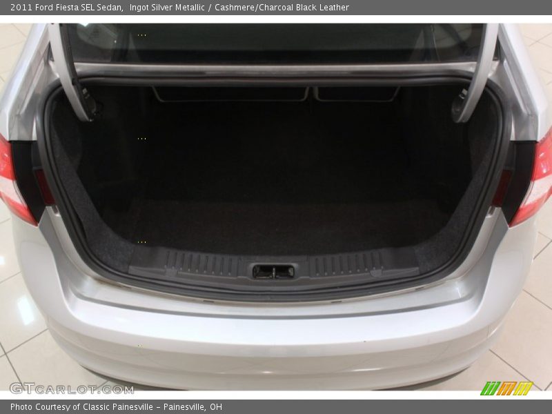 Ingot Silver Metallic / Cashmere/Charcoal Black Leather 2011 Ford Fiesta SEL Sedan