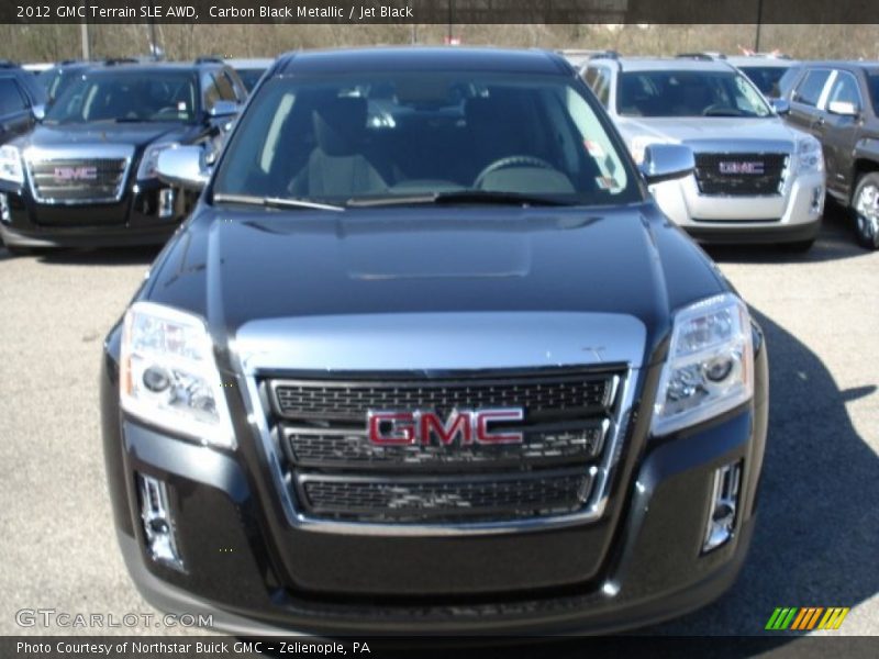 Carbon Black Metallic / Jet Black 2012 GMC Terrain SLE AWD