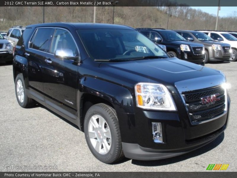 Carbon Black Metallic / Jet Black 2012 GMC Terrain SLE AWD