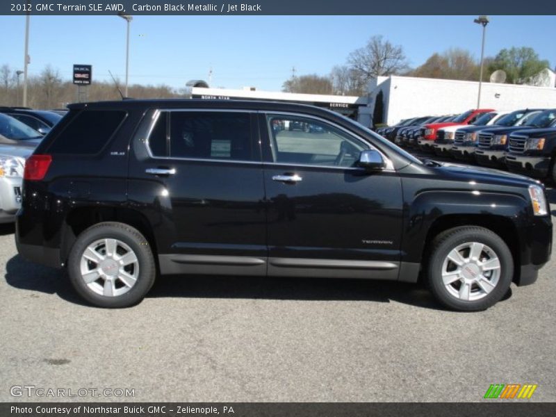 Carbon Black Metallic / Jet Black 2012 GMC Terrain SLE AWD