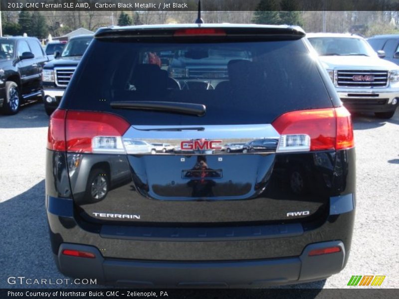 Carbon Black Metallic / Jet Black 2012 GMC Terrain SLE AWD