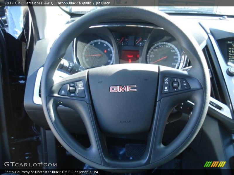 Carbon Black Metallic / Jet Black 2012 GMC Terrain SLE AWD