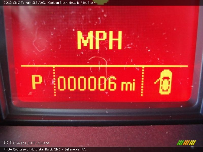 Carbon Black Metallic / Jet Black 2012 GMC Terrain SLE AWD