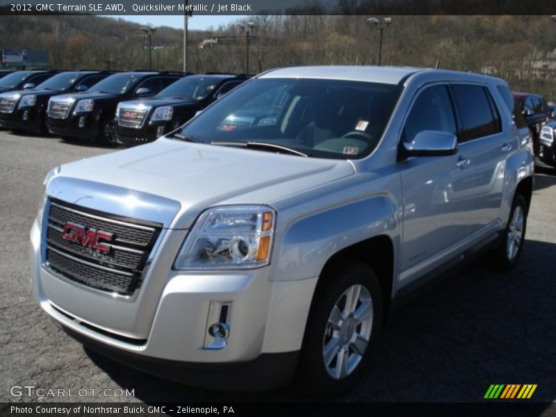 Quicksilver Metallic / Jet Black 2012 GMC Terrain SLE AWD