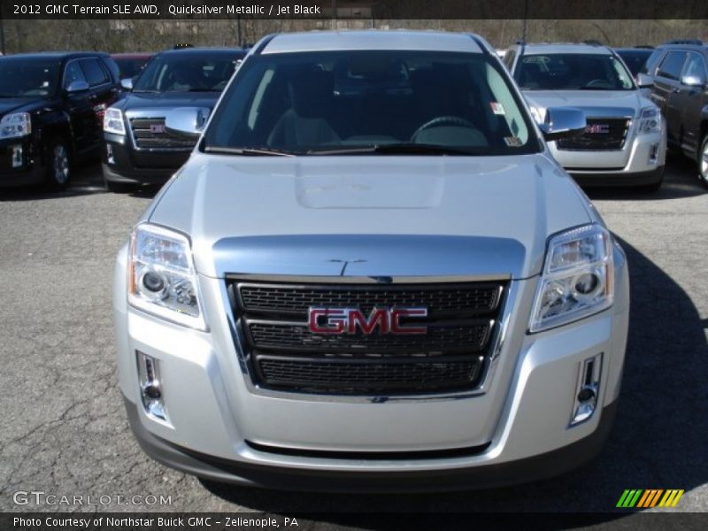 Quicksilver Metallic / Jet Black 2012 GMC Terrain SLE AWD