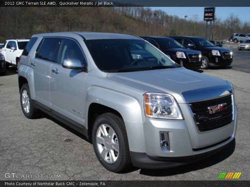 Quicksilver Metallic / Jet Black 2012 GMC Terrain SLE AWD