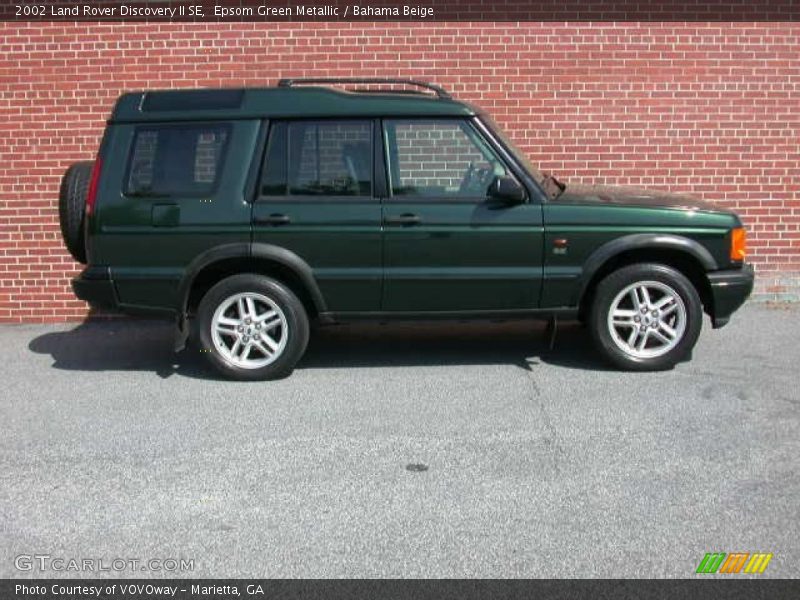 Epsom Green Metallic / Bahama Beige 2002 Land Rover Discovery II SE