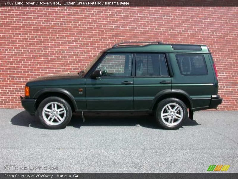 Epsom Green Metallic / Bahama Beige 2002 Land Rover Discovery II SE
