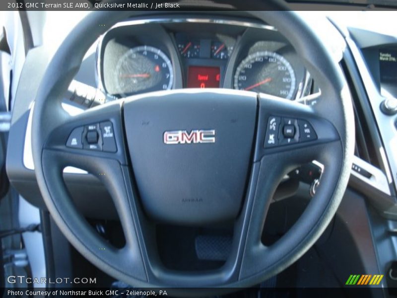 Quicksilver Metallic / Jet Black 2012 GMC Terrain SLE AWD