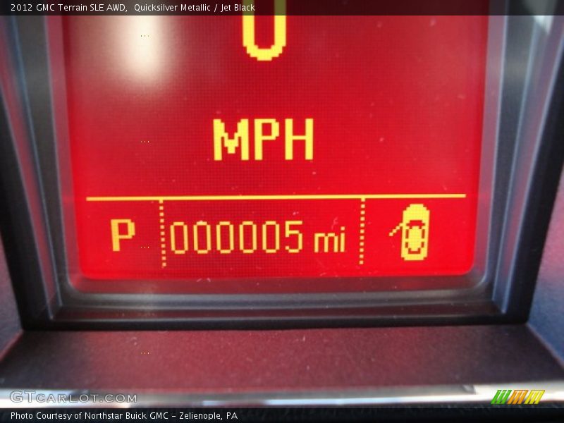 Quicksilver Metallic / Jet Black 2012 GMC Terrain SLE AWD