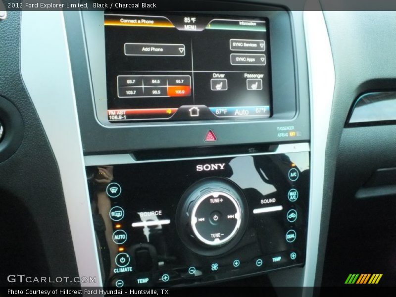 Black / Charcoal Black 2012 Ford Explorer Limited