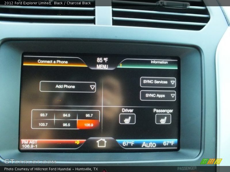 Black / Charcoal Black 2012 Ford Explorer Limited