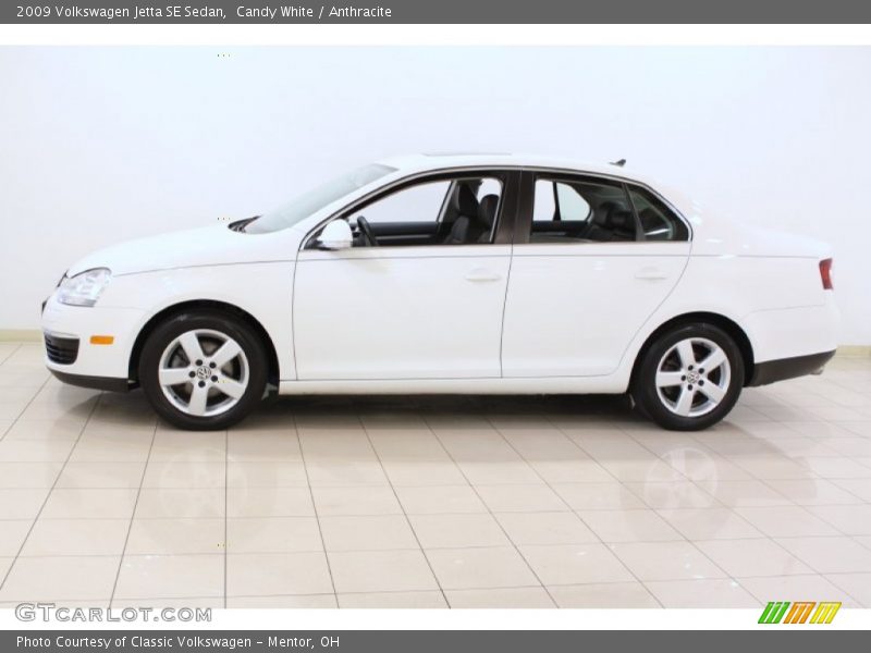 Candy White / Anthracite 2009 Volkswagen Jetta SE Sedan