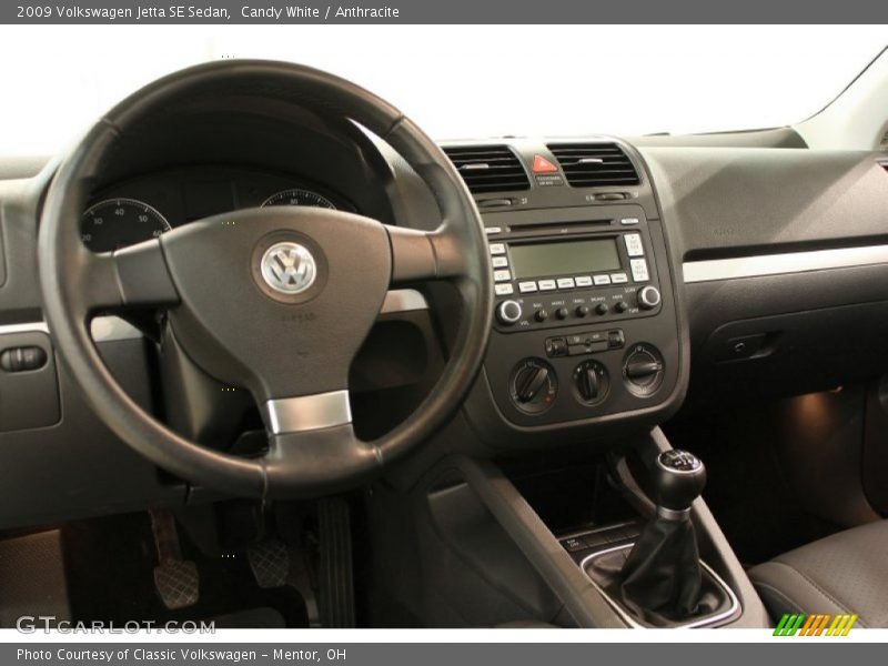 Candy White / Anthracite 2009 Volkswagen Jetta SE Sedan