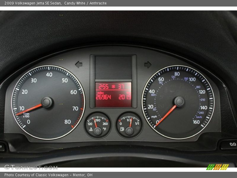 Candy White / Anthracite 2009 Volkswagen Jetta SE Sedan