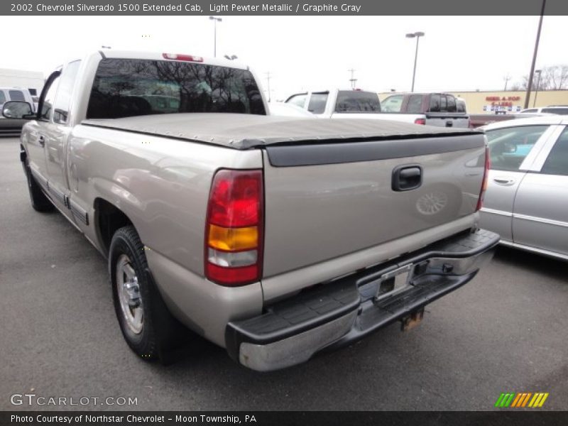 Light Pewter Metallic / Graphite Gray 2002 Chevrolet Silverado 1500 Extended Cab