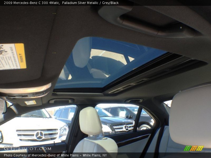 Palladium Silver Metallic / Grey/Black 2009 Mercedes-Benz C 300 4Matic