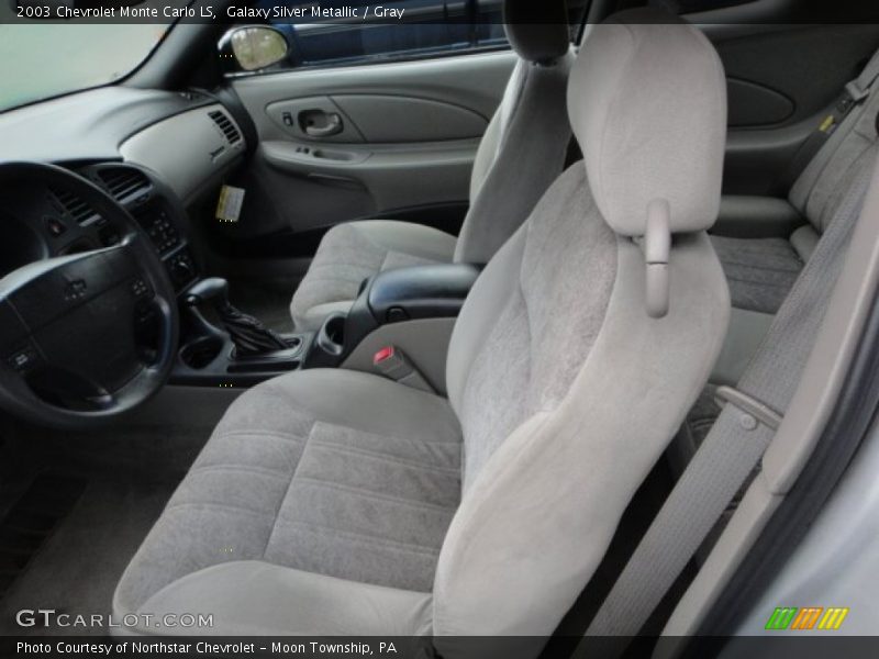Galaxy Silver Metallic / Gray 2003 Chevrolet Monte Carlo LS