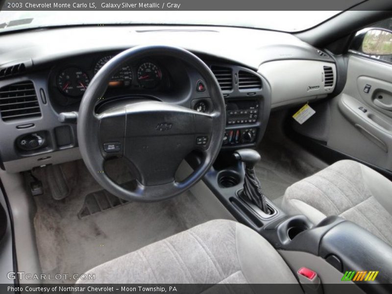Galaxy Silver Metallic / Gray 2003 Chevrolet Monte Carlo LS