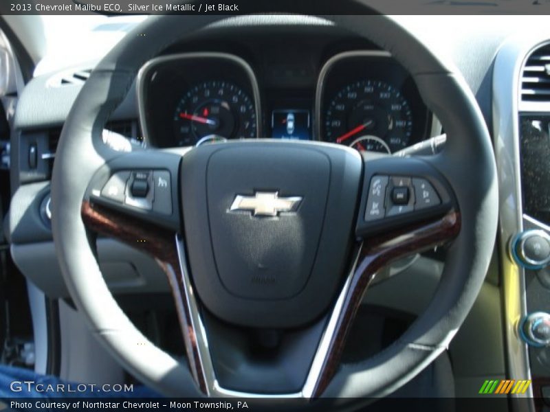 Silver Ice Metallic / Jet Black 2013 Chevrolet Malibu ECO