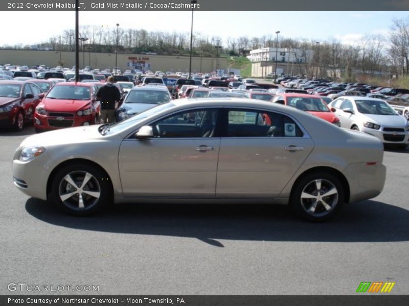 Gold Mist Metallic / Cocoa/Cashmere 2012 Chevrolet Malibu LT
