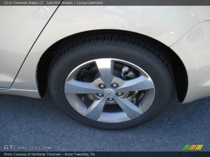 Gold Mist Metallic / Cocoa/Cashmere 2012 Chevrolet Malibu LT