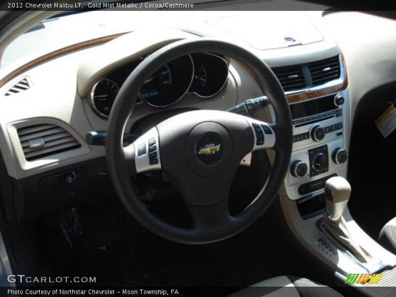 Gold Mist Metallic / Cocoa/Cashmere 2012 Chevrolet Malibu LT