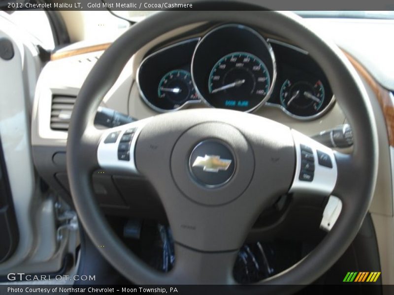 Gold Mist Metallic / Cocoa/Cashmere 2012 Chevrolet Malibu LT