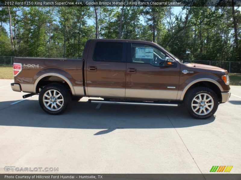 Golden Bronze Metallic / King Ranch Chaparral Leather 2012 Ford F150 King Ranch SuperCrew 4x4