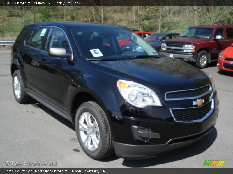 Black / Jet Black 2012 Chevrolet Equinox LS