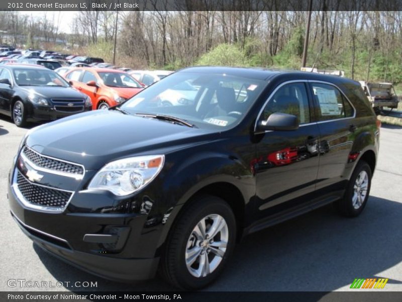 Black / Jet Black 2012 Chevrolet Equinox LS