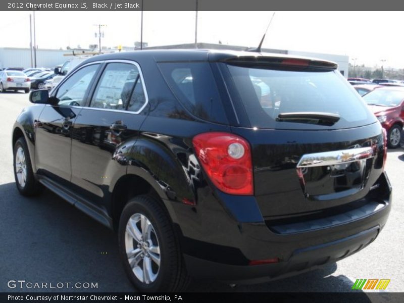 Black / Jet Black 2012 Chevrolet Equinox LS