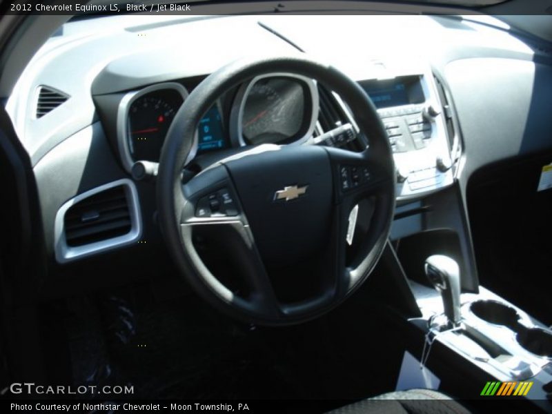 Black / Jet Black 2012 Chevrolet Equinox LS