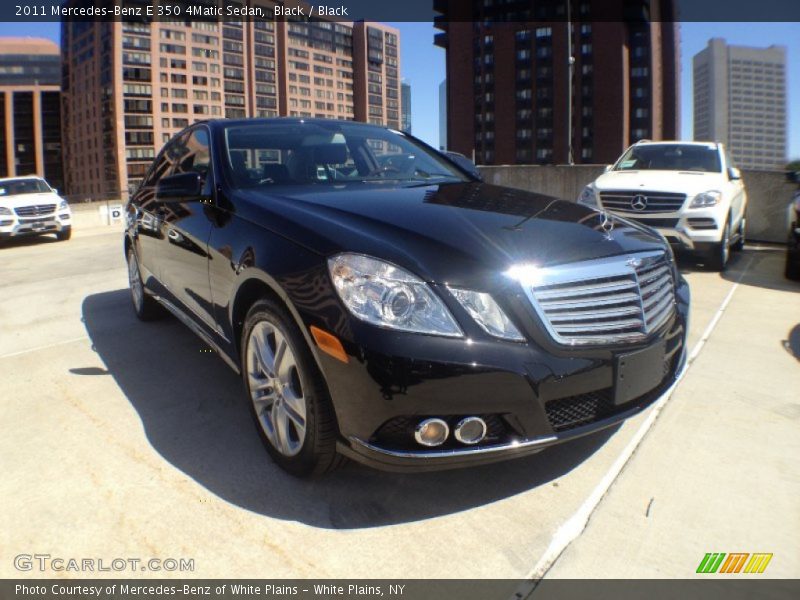 Black / Black 2011 Mercedes-Benz E 350 4Matic Sedan
