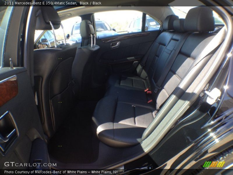 Black / Black 2011 Mercedes-Benz E 350 4Matic Sedan