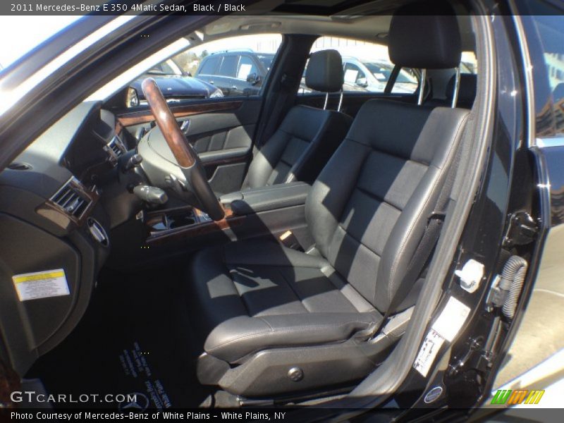 Black / Black 2011 Mercedes-Benz E 350 4Matic Sedan