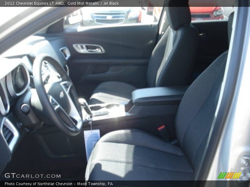 Gold Mist Metallic / Jet Black 2012 Chevrolet Equinox LT AWD