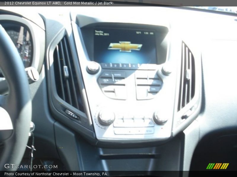 Gold Mist Metallic / Jet Black 2012 Chevrolet Equinox LT AWD