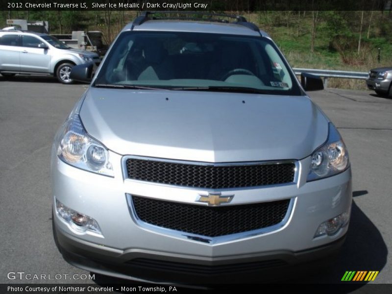 Silver Ice Metallic / Dark Gray/Light Gray 2012 Chevrolet Traverse LS