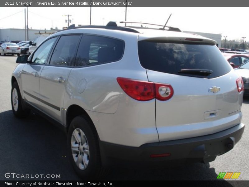 Silver Ice Metallic / Dark Gray/Light Gray 2012 Chevrolet Traverse LS