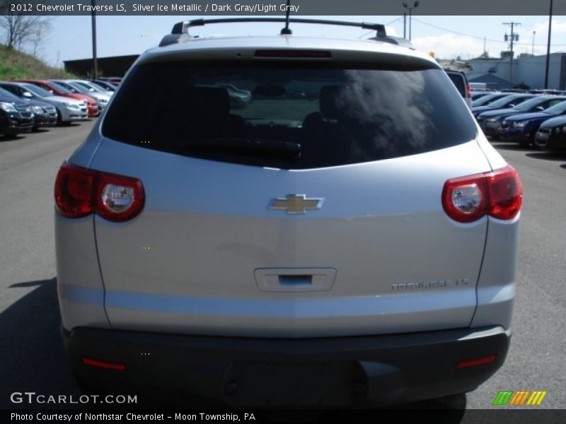 Silver Ice Metallic / Dark Gray/Light Gray 2012 Chevrolet Traverse LS
