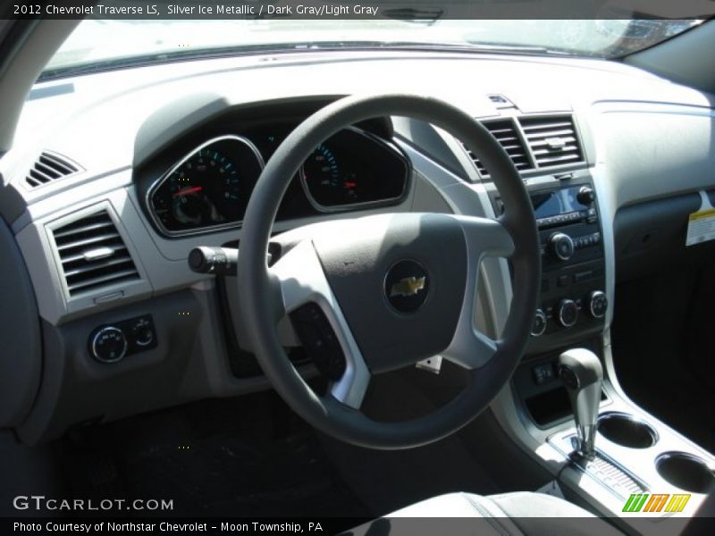 Silver Ice Metallic / Dark Gray/Light Gray 2012 Chevrolet Traverse LS