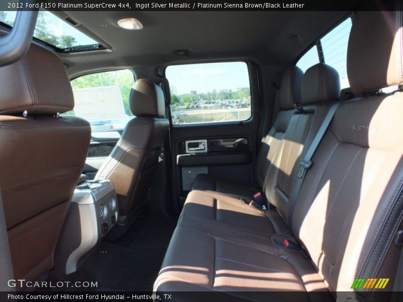 Ingot Silver Metallic / Platinum Sienna Brown/Black Leather 2012 Ford F150 Platinum SuperCrew 4x4