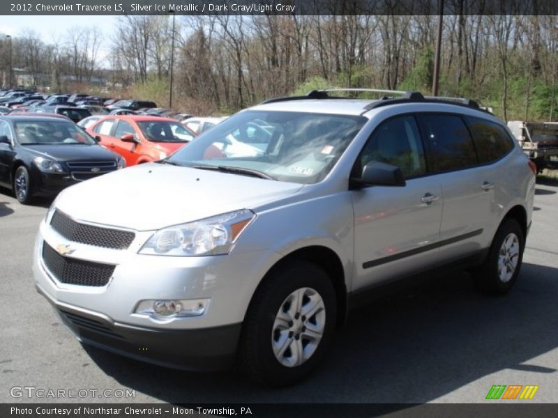 Silver Ice Metallic / Dark Gray/Light Gray 2012 Chevrolet Traverse LS