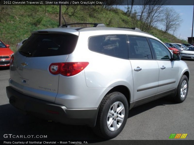 Silver Ice Metallic / Dark Gray/Light Gray 2012 Chevrolet Traverse LS