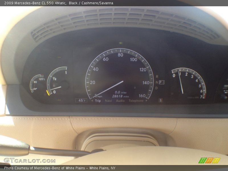Black / Cashmere/Savanna 2009 Mercedes-Benz CL 550 4Matic