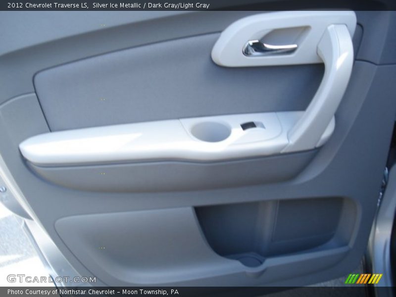 Silver Ice Metallic / Dark Gray/Light Gray 2012 Chevrolet Traverse LS