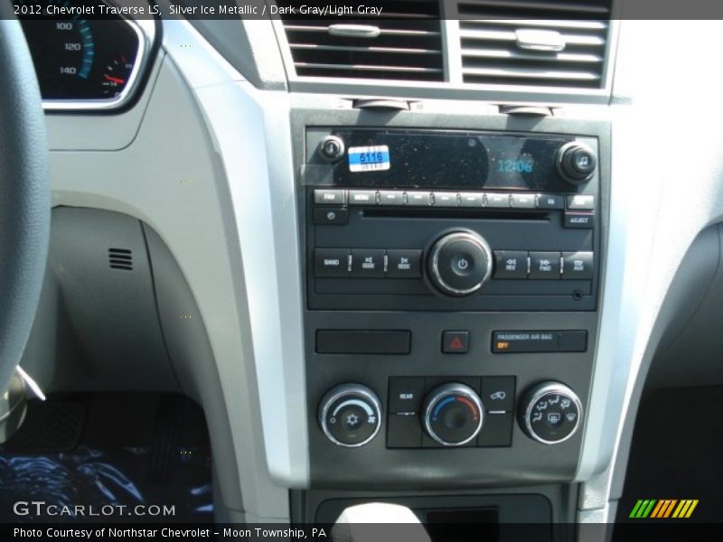 Silver Ice Metallic / Dark Gray/Light Gray 2012 Chevrolet Traverse LS
