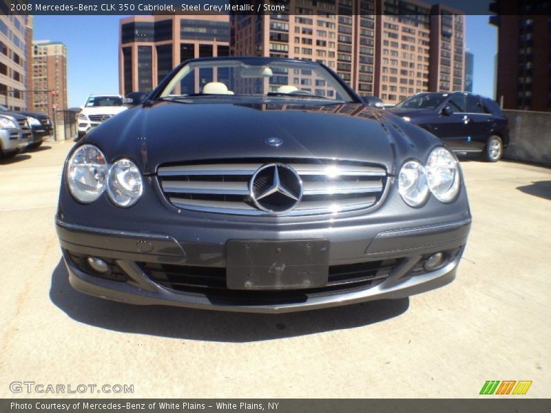 Steel Grey Metallic / Stone 2008 Mercedes-Benz CLK 350 Cabriolet
